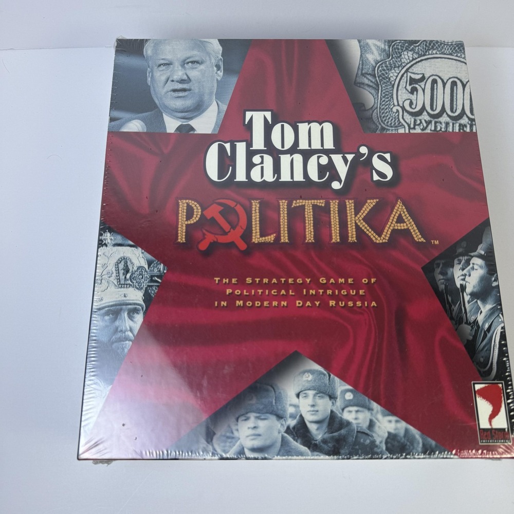 Tom‎ Clancy's Politika Board Game New Sealed Strategy Russia Red Storm 1997